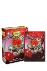 Dragon Shield - 60 Art Sleeves Japanische Grösse - Valentine Dragons 2022