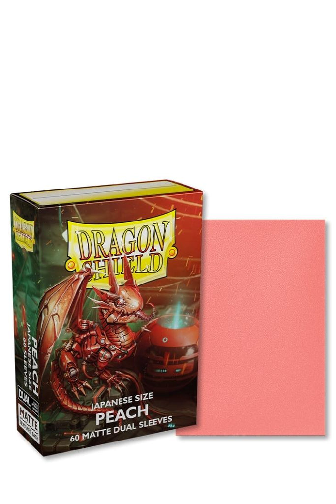 Dragon Shield - 60 Dual Matte Sleeves Japanische Grösse - Peach