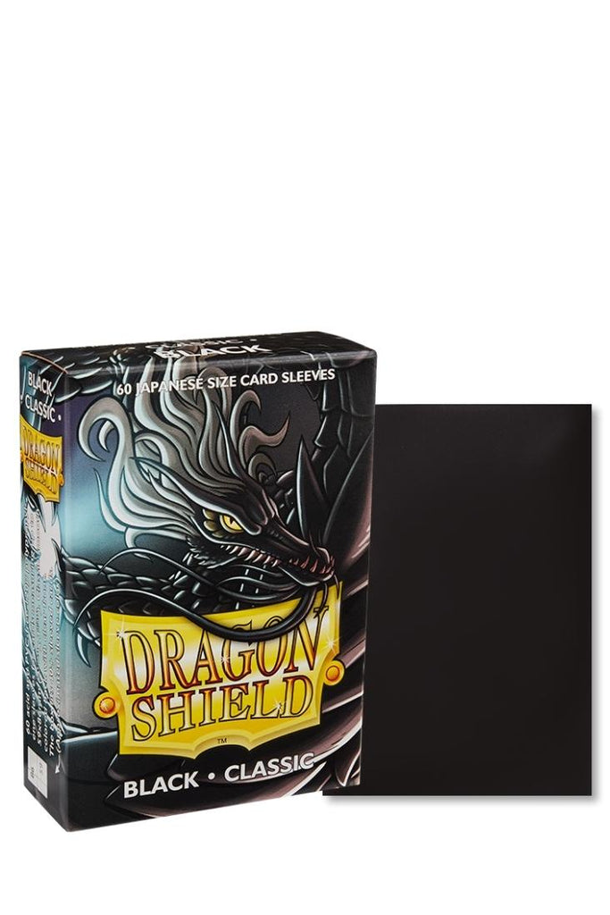 Dragon Shield - 60 Sleeves Japanische Grösse - Classic Black