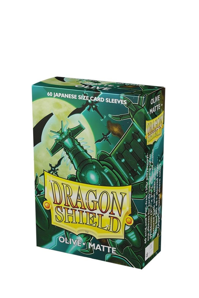 Dragon Shield - 60 Sleeves Japanische Grösse - Matte Olive