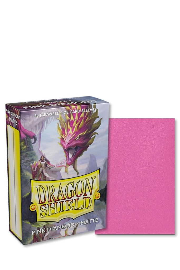 Dragon Shield - 60 Sleeves Japanische Grösse - Matte Pink Diamond