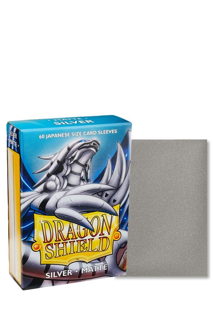Dragon Shield - 60 Sleeves Japanische Grösse - Matte Silver