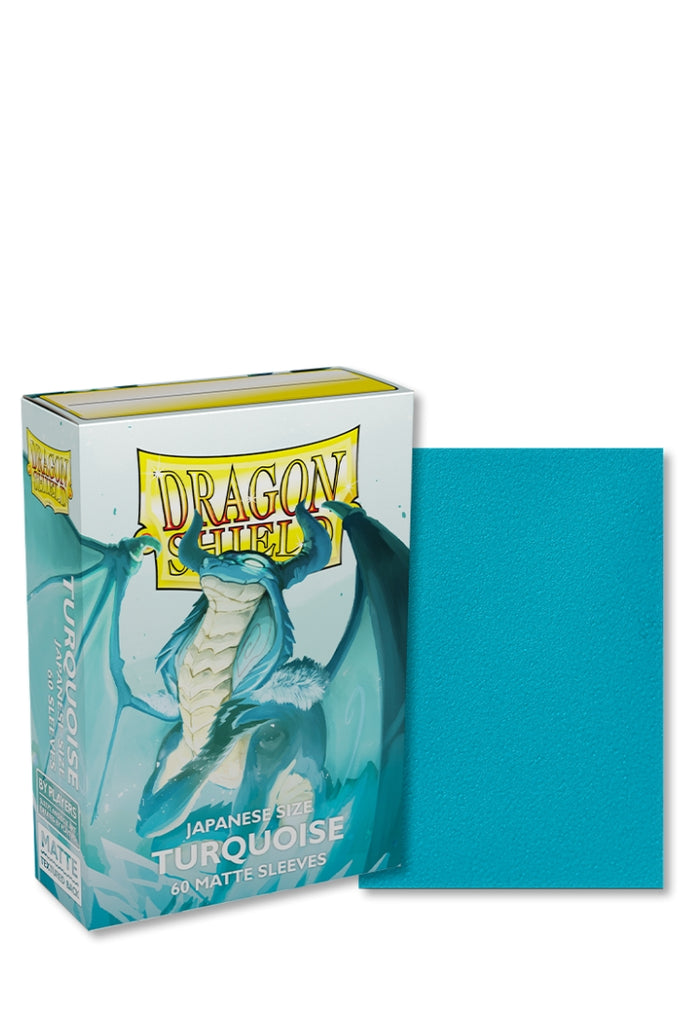 Dragon Shield - 60 Sleeves Japanische Grösse - Matte Turquoise