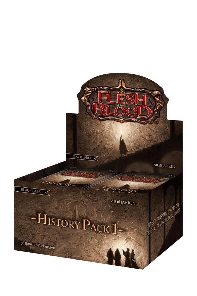 Flesh and Blood - History Pack 1 Black Label Booster Display - Deutsch