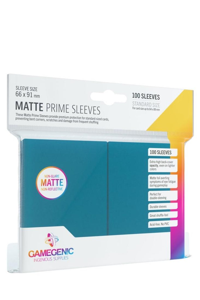 Gamegenic - 100 Matte Prime Sleeves Standardgrösse - Blau