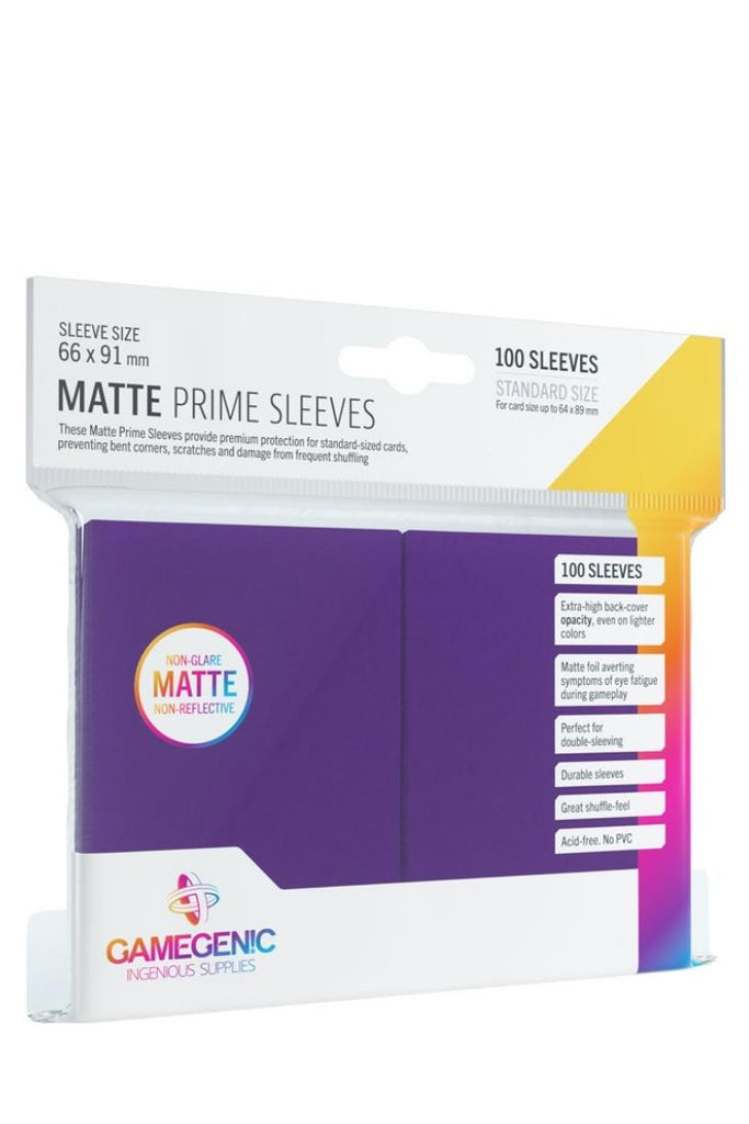 Gamegenic - 100 Matte Prime Sleeves Standardgrösse - Violett