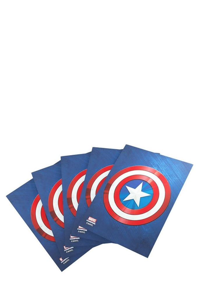 Gamegenic - 50 Marvel Champions Art Sleeves Standardgrösse - Captain America