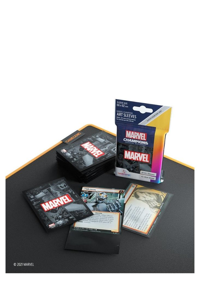 Gamegenic - 50 Marvel Champions Art Sleeves Standardgrösse - Schwarz