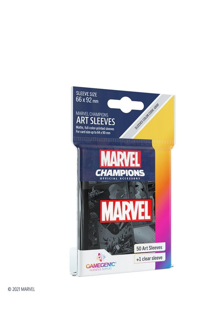 Gamegenic - 50 Marvel Champions Art Sleeves Standardgrösse - Schwarz