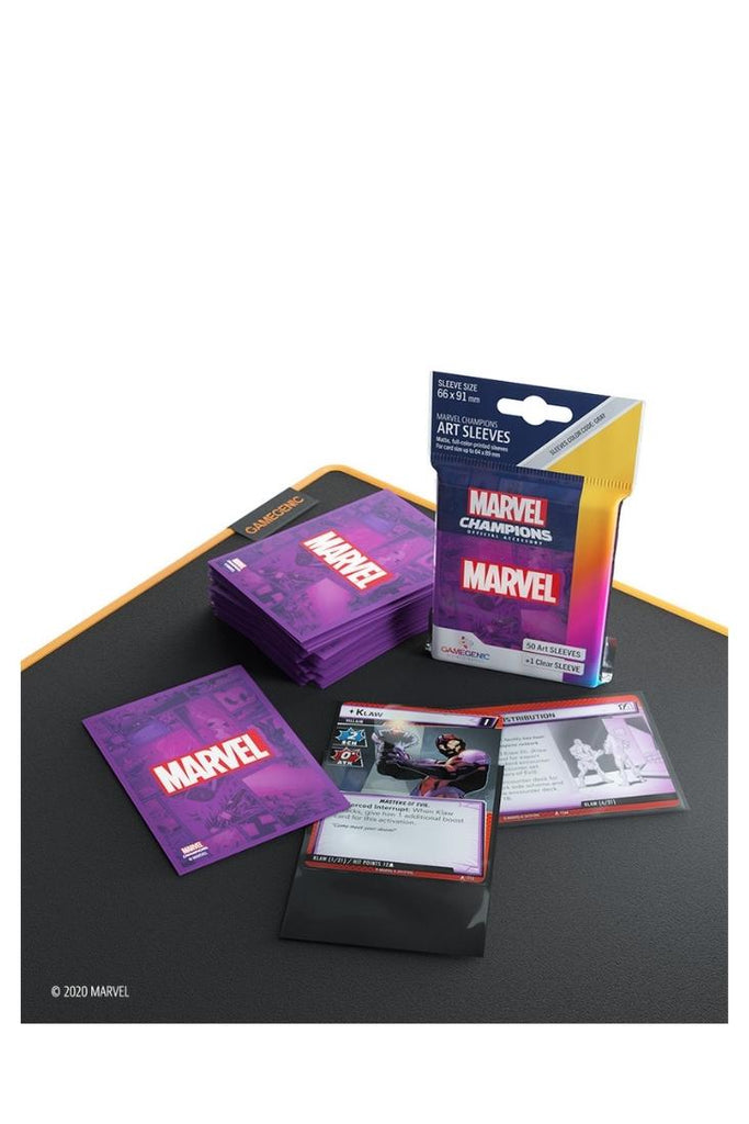 Gamegenic - 50 Marvel Champions Art Sleeves Standardgrösse - Violett