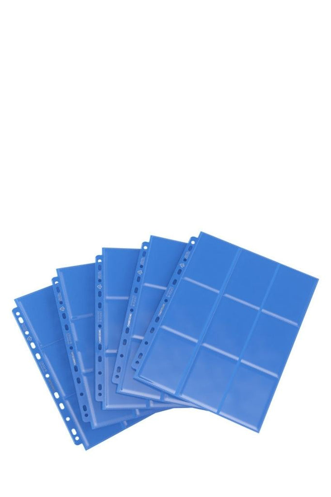 Gamegenic - 50 Sideloading Einlageblätter 18-Pocket - Blau