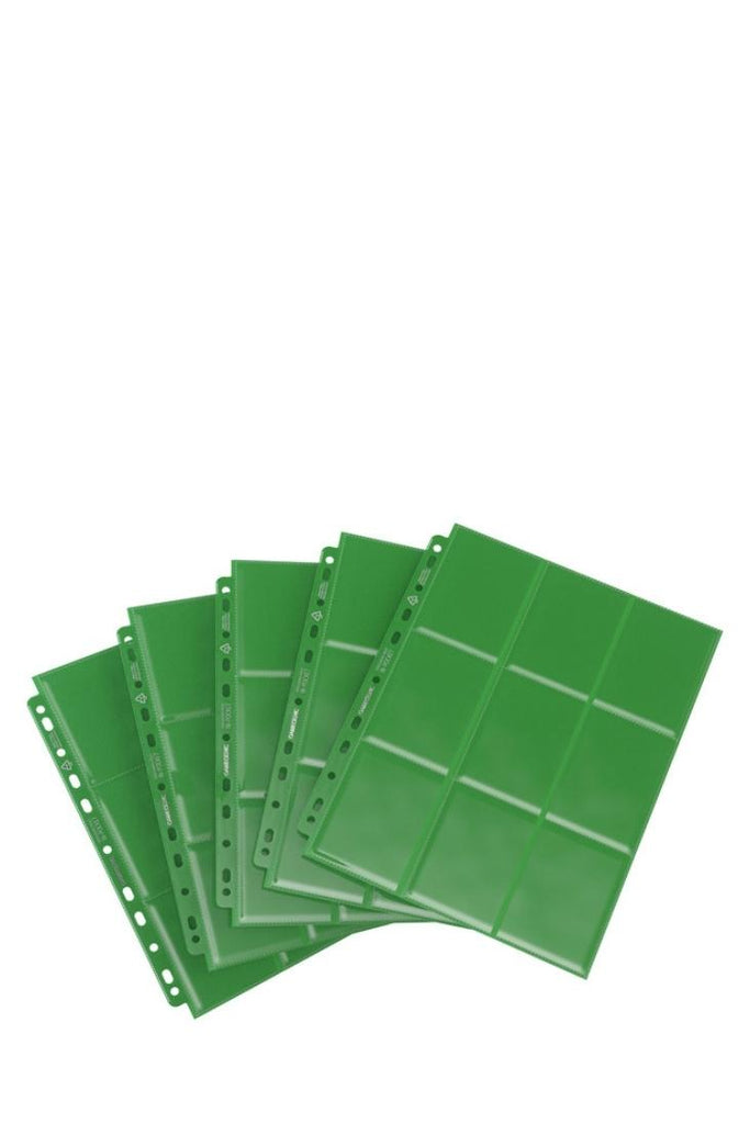 Gamegenic - 50 Sideloading Einlageblätter 18-Pocket - Grün
