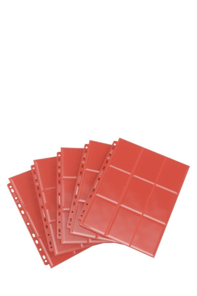 Gamegenic - 50 Sideloading Einlageblätter 18-Pocket - Rot