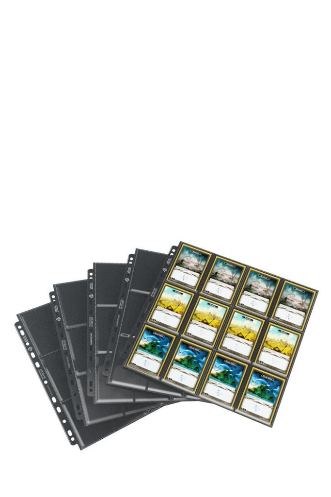 Gamegenic - 50 Sideloading Einlageblätter 24-Pocket - Schwarz