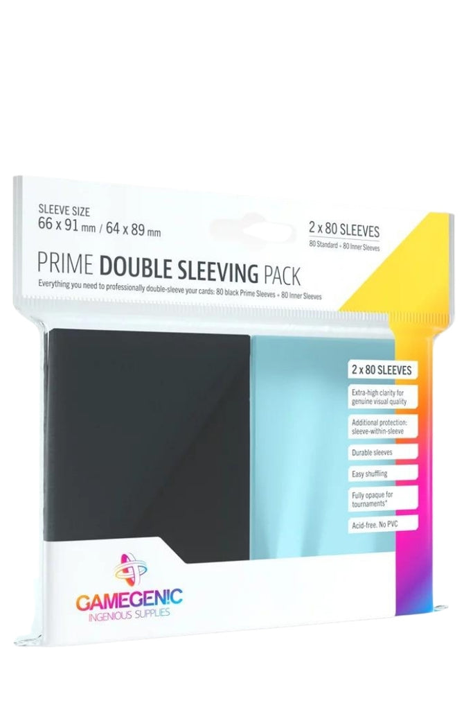 Gamegenic - Prime Double Sleeving Pack Standardgrösse - 2 x 80 Sleeves