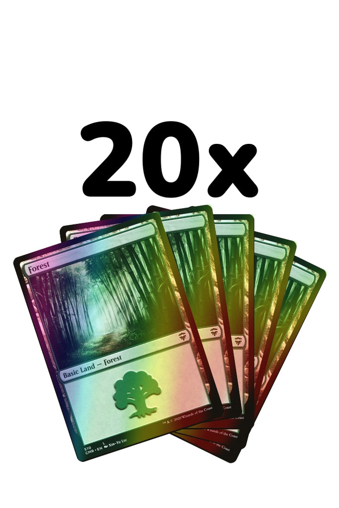 Magic: The Gathering - 20 Basic Lands - Forest - Englisch