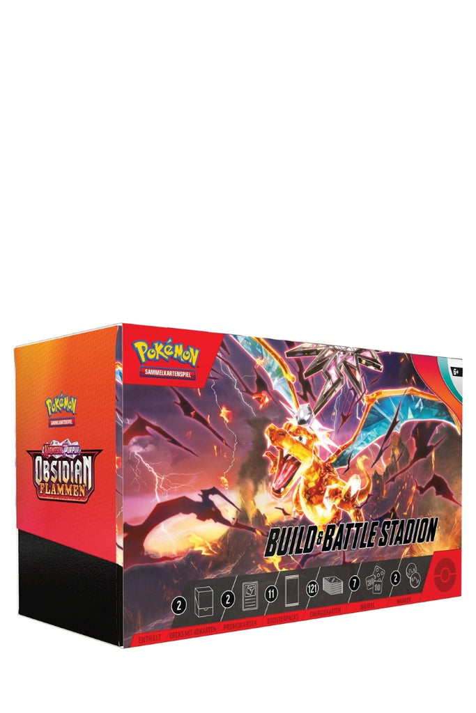 Pokémon - Karmesin & Purpur - Obsidianflammen Build & Battle Stadium Box - Deutsch