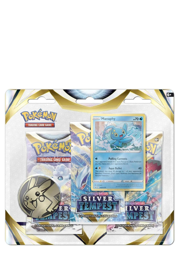 Pokémon - Silver Tempest 3-Pack Blister Manaphy - Englisch