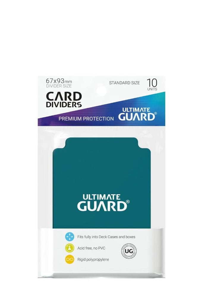 Ultimate Guard - 10 Kartentrenner Standardgrösse - Petrolblau