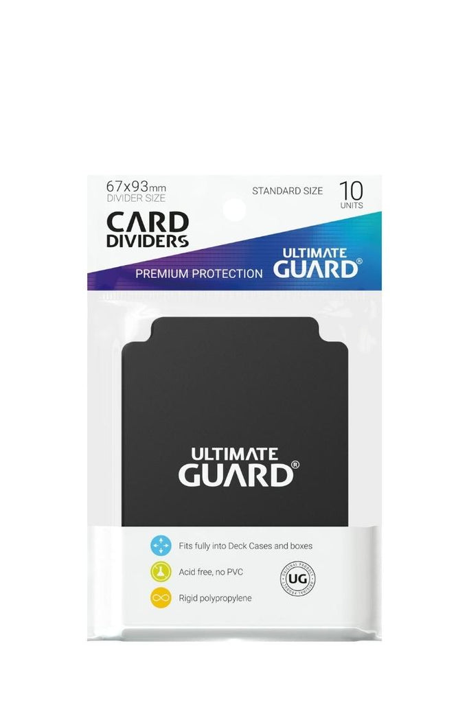Ultimate Guard - 10 Kartentrenner Standardgrösse - Schwarz