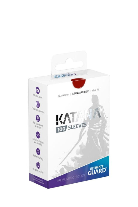 Ultimate Guard - 100 Katana Sleeves Matte Standardgrösse - Rot