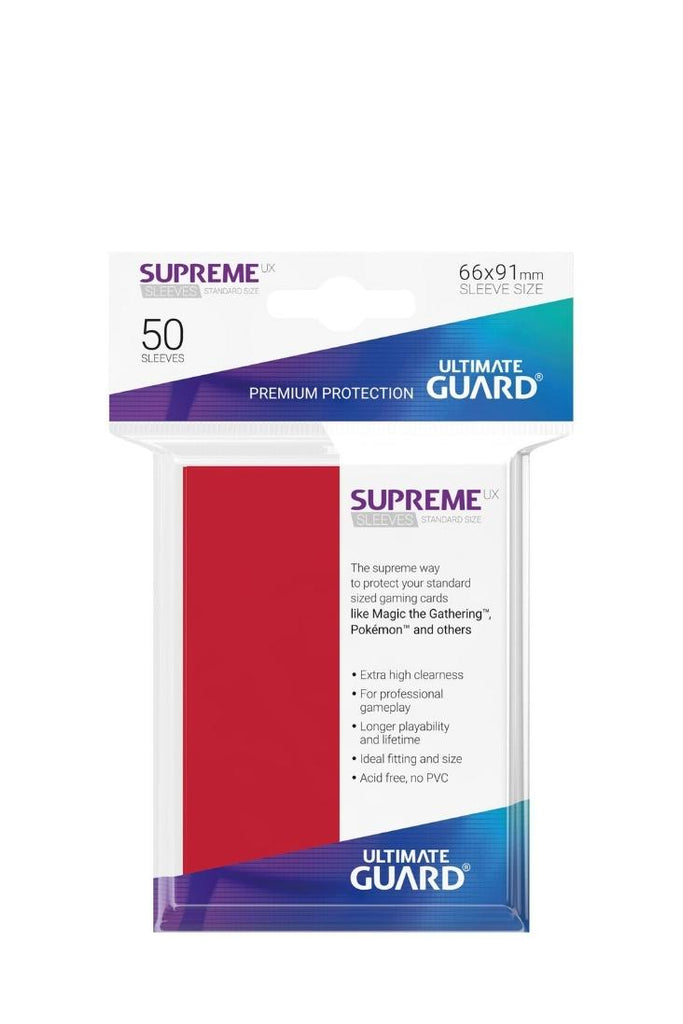 Ultimate Guard - 50 Supreme UX Classic Sleeves Standardgrösse - Rot