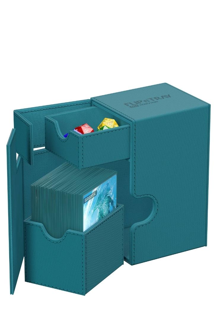 Ultimate Guard - Flip'n'Tray 80+ XenoSkin Monocolor - Petrolblau
