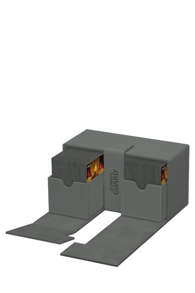 Ultimate Guard - Twin Flip'n'Tray 200+ XenoSkin Monocolor - Grau