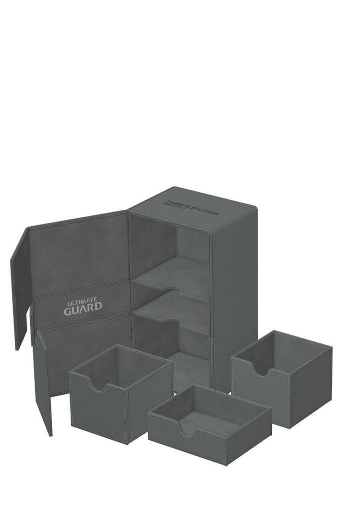 Ultimate Guard - Twin Flip'n'Tray 200+ XenoSkin Monocolor - Grau