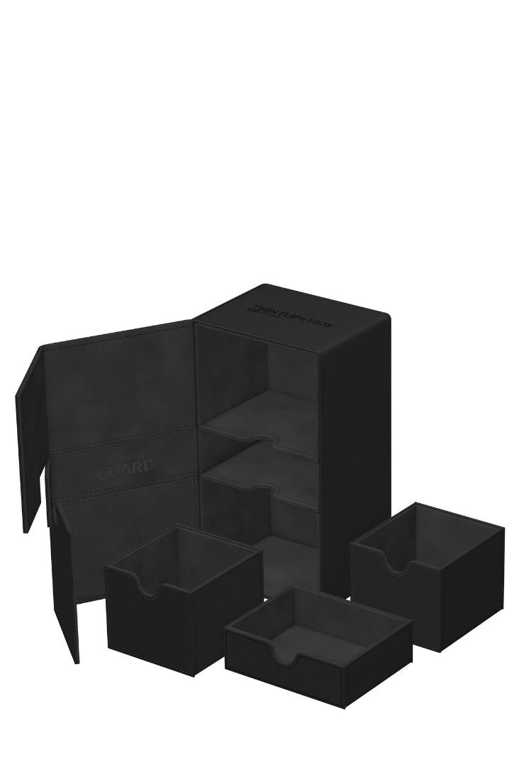 Ultimate Guard - Twin Flip'n'Tray 200+ XenoSkin Monocolor - Schwarz