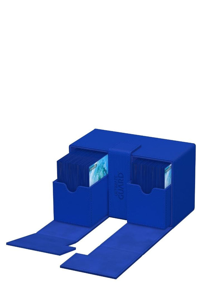 Ultimate Guard - Twin Flip'n'Tray Deck Case 160+ XenoSkin Monocolor - Blau