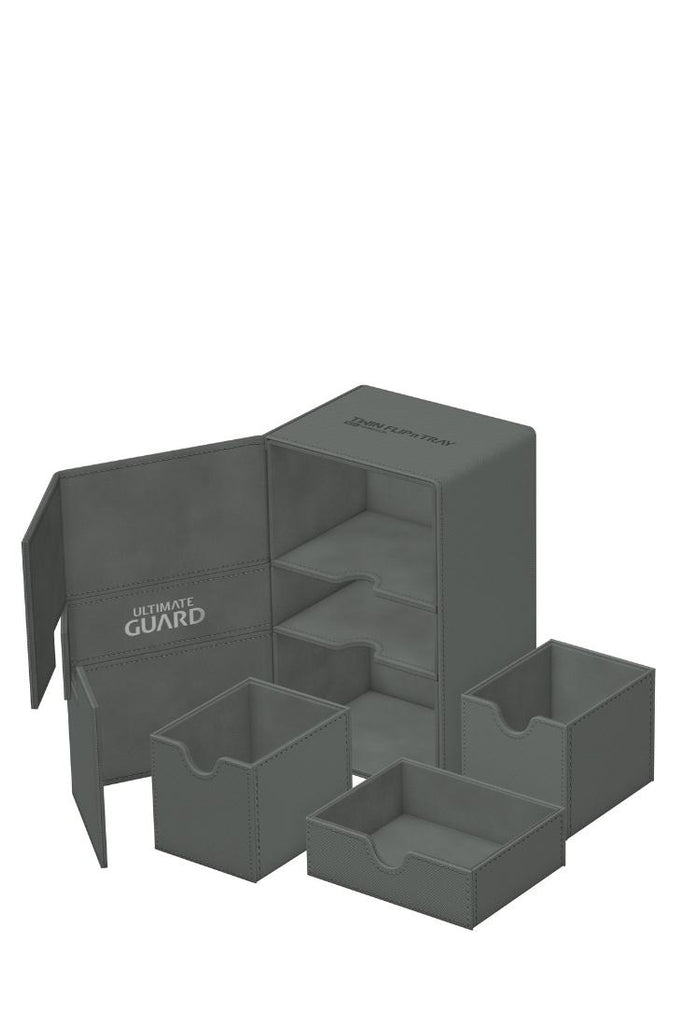 Ultimate Guard - Twin Flip'n'Tray Deck Case 160+ XenoSkin Monocolor - Grau