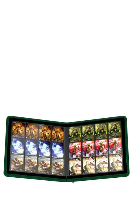 Ultimate Guard - Zipfolio 480 - 24-Pocket QuadRow XenoSkin - Grün
