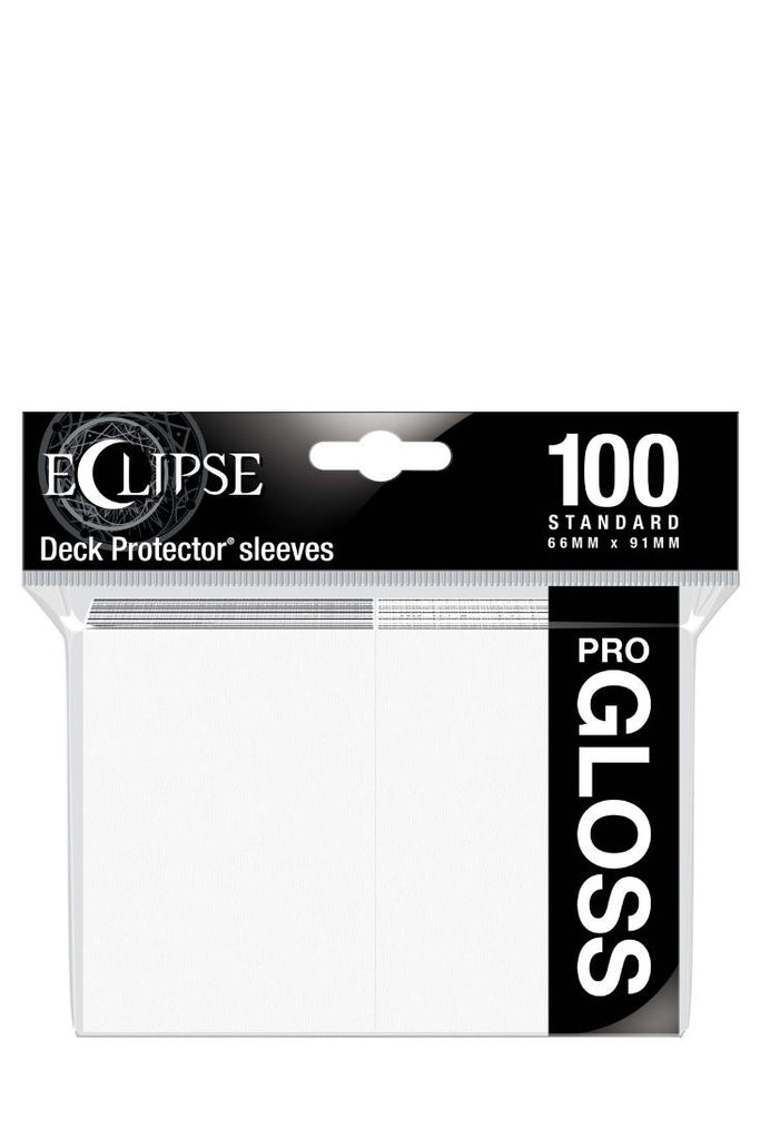 Ultra Pro - 100 Gloss Eclipse Sleeves Standardgrösse - Arctic White