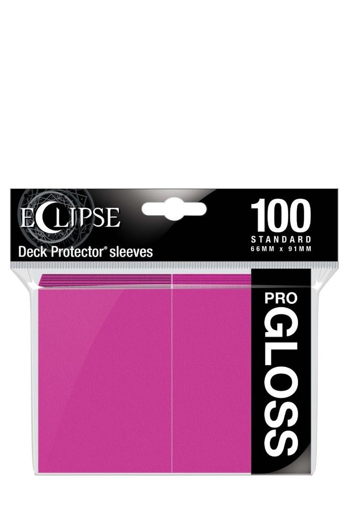 Ultra Pro - 100 Gloss Eclipse Sleeves Standardgrösse - Hot Pink