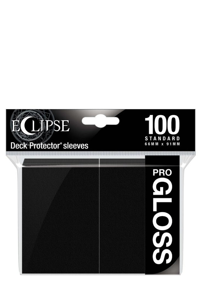 Ultra Pro - 100 Gloss Eclipse Sleeves Standardgrösse - Jet Black