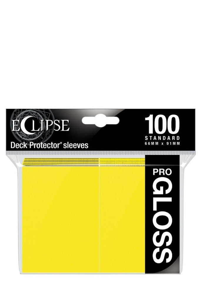 Ultra Pro - 100 Gloss Eclipse Sleeves Standardgrösse - Lemon Yellow