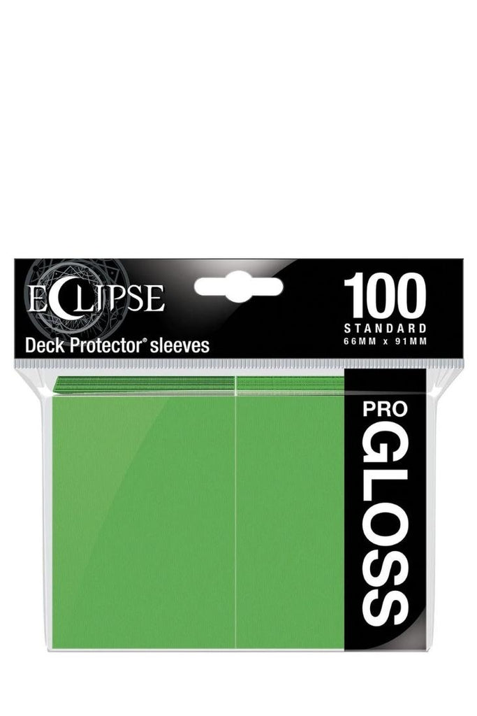 Ultra Pro - 100 Gloss Eclipse Sleeves Standardgrösse - Lime Green