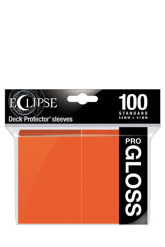 Ultra Pro - 100 Gloss Eclipse Sleeves Standardgrösse - Pumpkin Orange