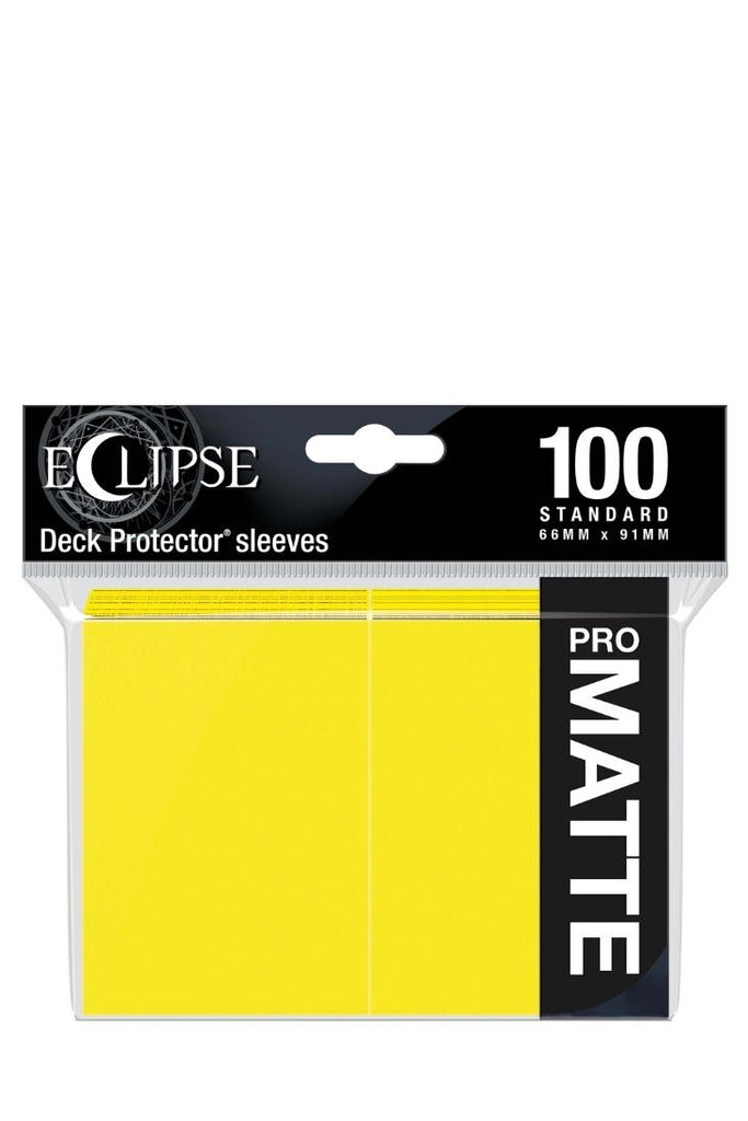Ultra Pro - 100 Matte Eclipse Sleeves Standardgrösse - Lemon Yellow