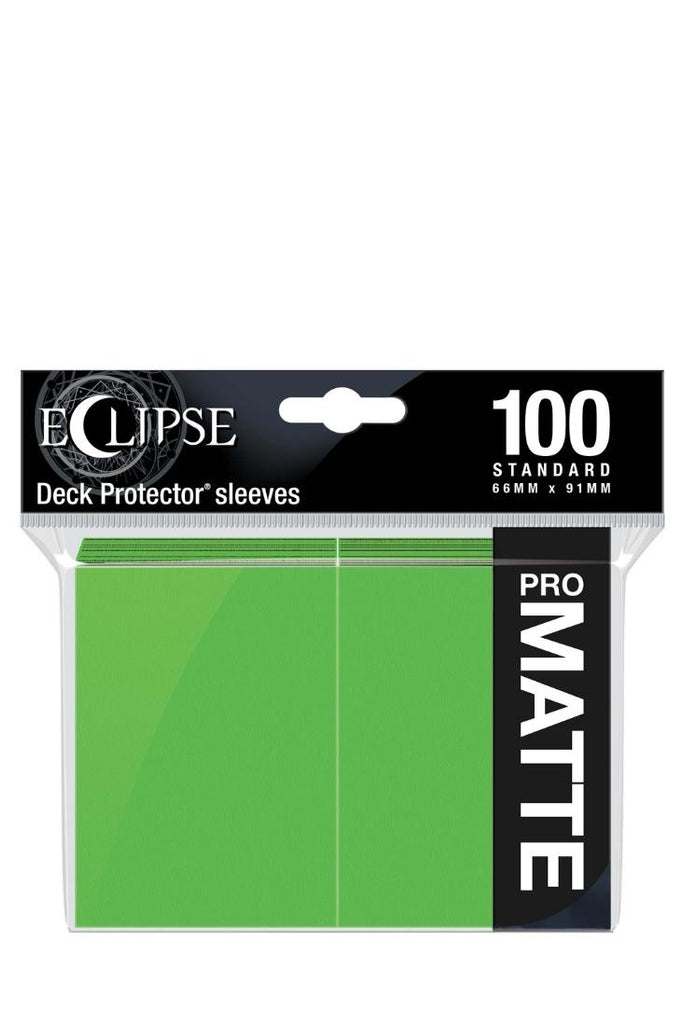 Ultra Pro - 100 Matte Eclipse Sleeves Standardgrösse - Lime Green