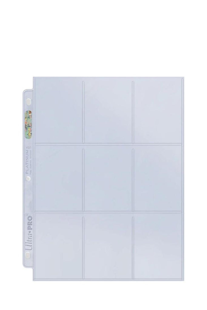 Ultra Pro - 100 Platinum 9-Pocket Einlageblätter Toploading - Transparent