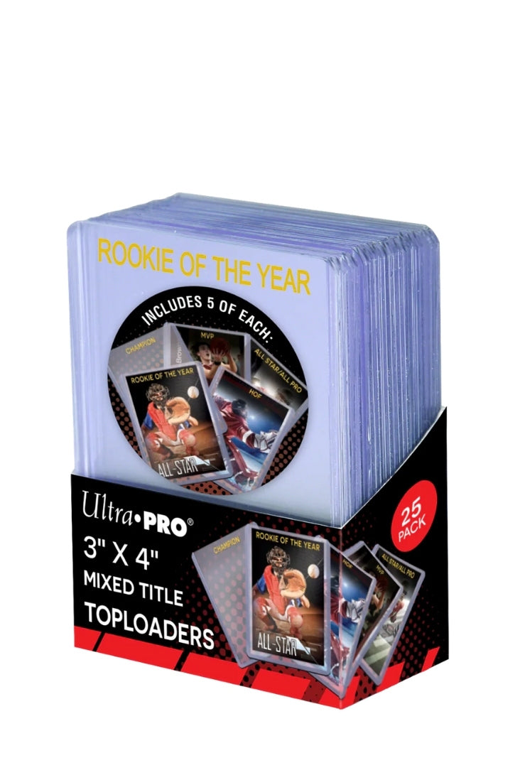 Ultra Pro - 25 Transparent Mixed Title Toploaders Sleeves Standardgrösse
