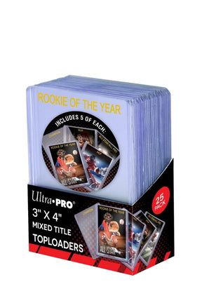 Ultra Pro - 25 Transparent Mixed Title Toploaders Sleeves Standardgrösse
