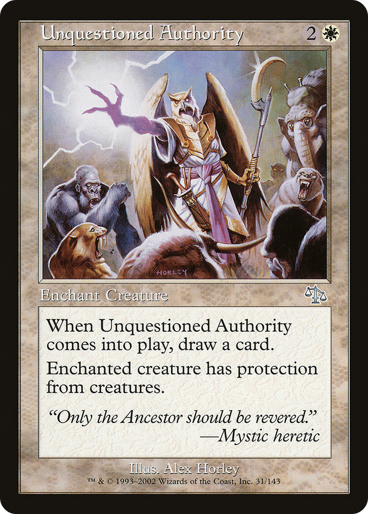 Magic: The Gathering - Unquestioned Authority - Judgment