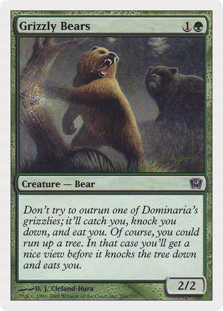 Magic: The Gathering - Grizzly Bears - Ninth Edition