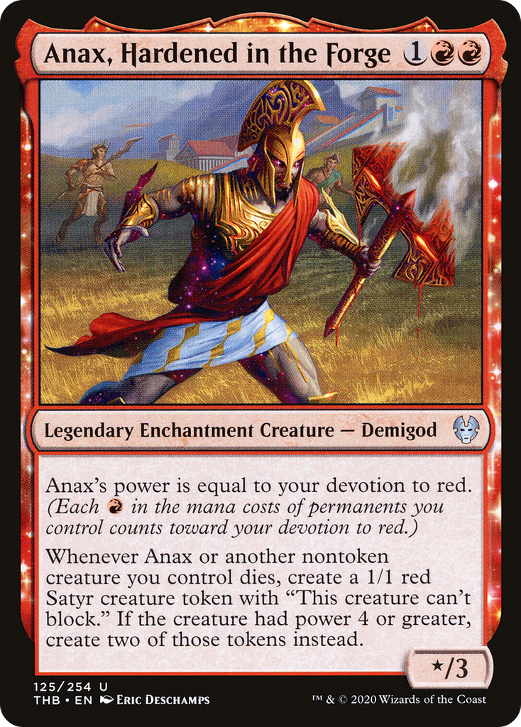 Magic: The Gathering - Anax, Hardened in the Forge Foil - Theros Beyond Death