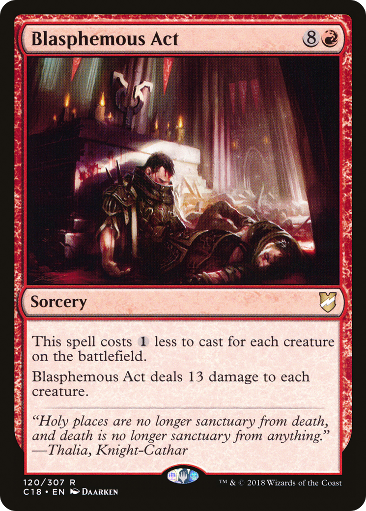 Magic: The Gathering - Blasphemous Act - Commander 2018