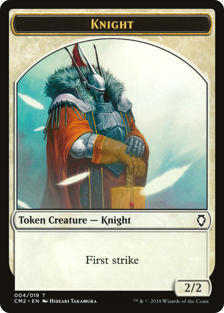 Magic: The Gathering - Knight Token - Commander Anthology Volume II Tokens