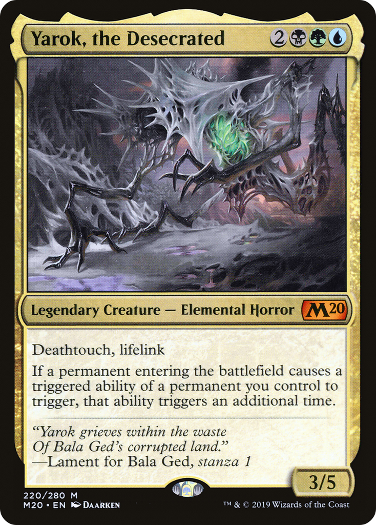 Magic: The Gathering - Yarok, the Desecrated - Core Set 2020